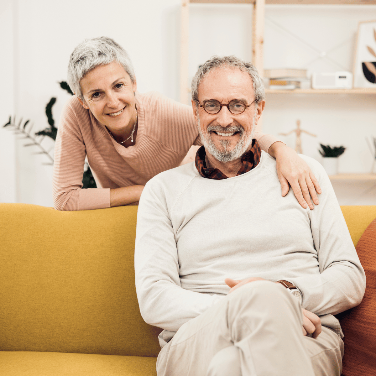 Elderly couple smiling - Specialist Foster Care