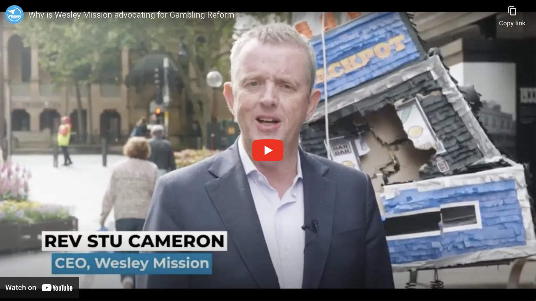 Why is Wesley Mission advocating for Gambling Reform