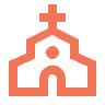 Church Icon | orange