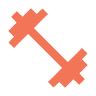 Exercising Icon | Orange