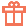 Gift Icon | Orange