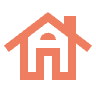 House or Home Icon | Apricot