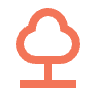 Nature or Picnic Icon or Greenery | Apricot