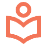 Reading or Education Icon | Orange