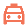 Taxi Icon | Orange