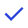 blue tick icon