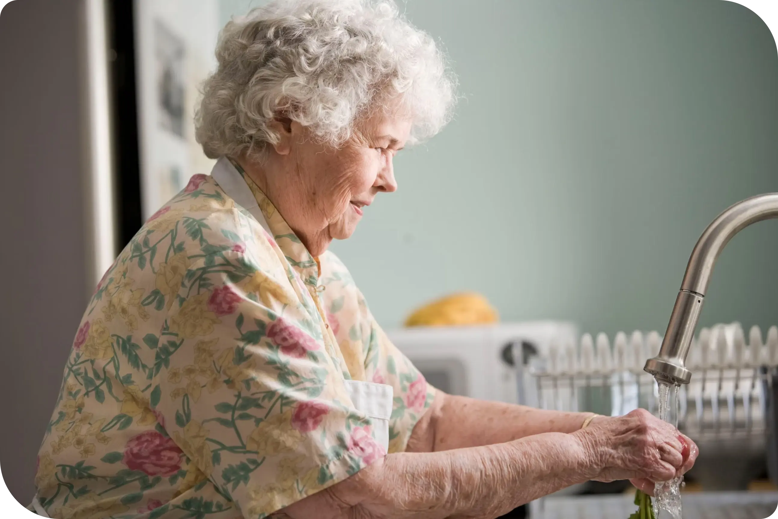 Seniors & Retirement Living | Older Lady Washing Something