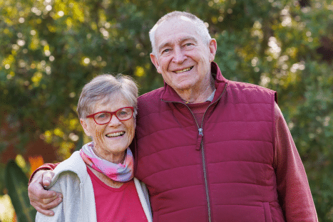 Bill and Maree, residents of Alan Walker Village